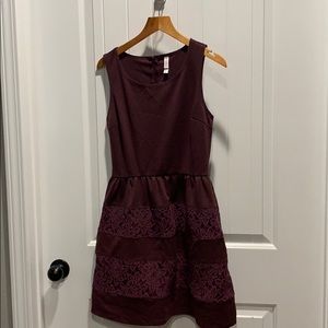 Purple cocktail dress